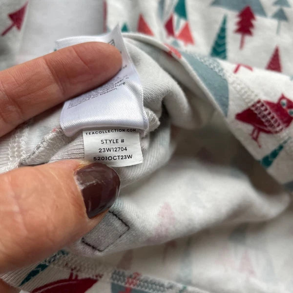 Tea Collection Kids Winter Woodland Pajama Set Size 8