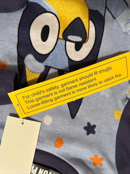 Boy's BLUEY "Bluey Stars" 4 Piece Pajama Set Size 12M  NWT