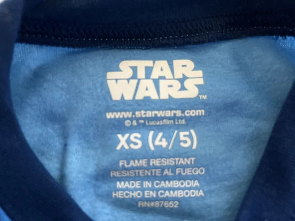 Mandalorian The Child Baby Yoda Boy's 2 Piece Comfortable Pajama Set XS Sz 4/5*