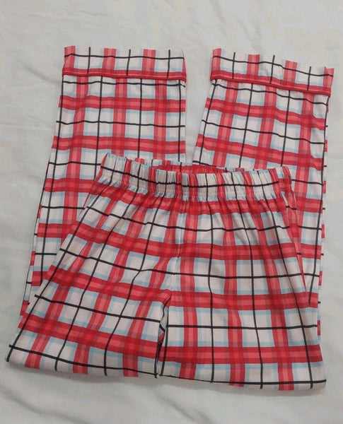 Wondershop Girl's Small Red Stripped 2 Peice Pajamas Set