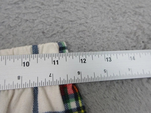 Wondershop Pajama Set Kids Unisex 10/12 Red Plaid Flannel Cozy Lounge Sleepwear