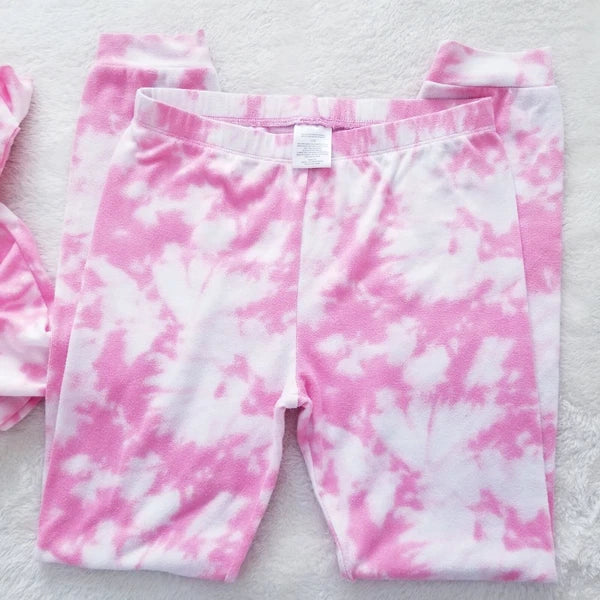 Girls Soft and Snag Long Sleeve Pajama Set Unicorn Design Pink