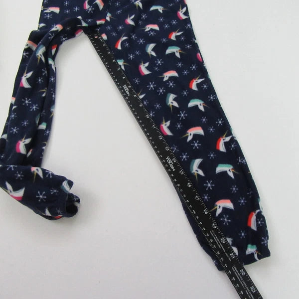 Cat & Jack Girls Size M 7-8 Unicorn Hooded Sweatshirt Pajama Pants Sleepwear Set