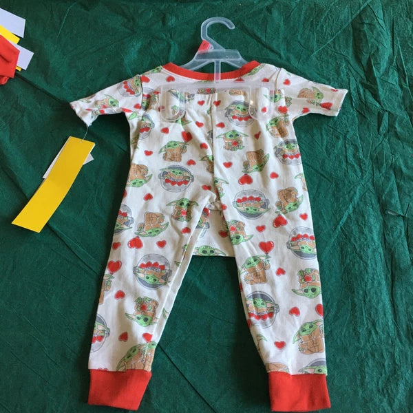 NWT Star Wars The Mandalorian Grogu Baby Yoda Cotton Pajamas PJs 2 Piece Set 2T