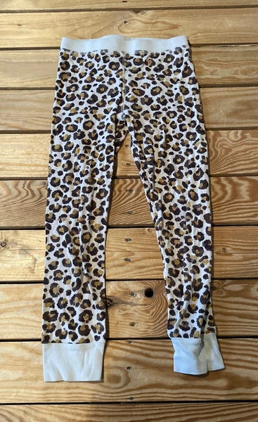 Crewcuts Girl’s Cheetah print pajama set Size 7 Brown O6