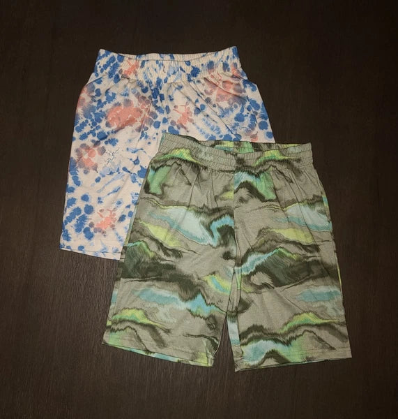 NEW LOT OF 2 PAIRS KIDS BOYS SLEEP SHORTS PAJAMAS SIZE M 8