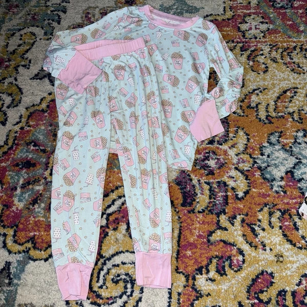 Tallabee popcorn bamboo pajama set size 3t