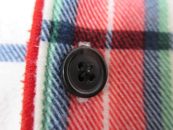 Wondershop Pajama Set Kids Unisex 10/12 Red Plaid Flannel Cozy Lounge Sleepwear