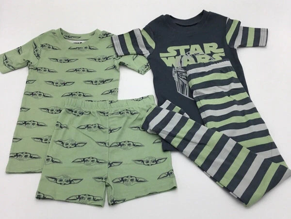 Star Wars The MANDALIRIAN kuids 4 Pieces Pajama Set, Green Multi, Size-6