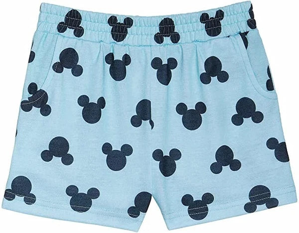 Disney Girls' 2-Piece Pajama Set Mickey Blue/Green Size-5