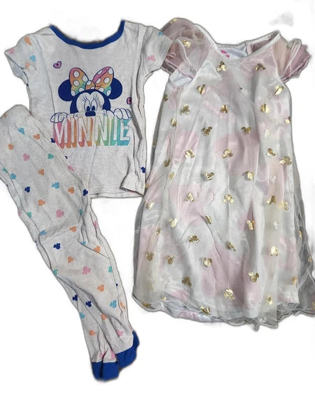 Disney Minnie Mouse Pajama Set for Girls Size 5T