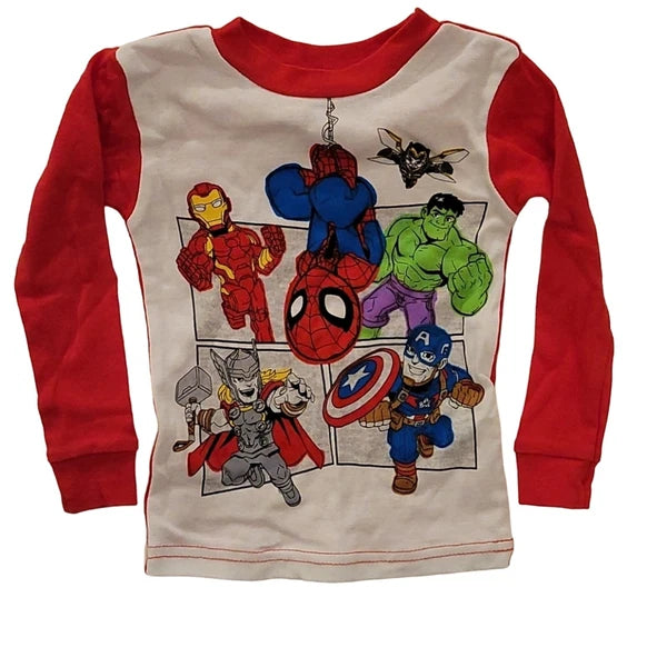 Marvel Superheroes Pajama Set, Red, Sz 2T, NWT