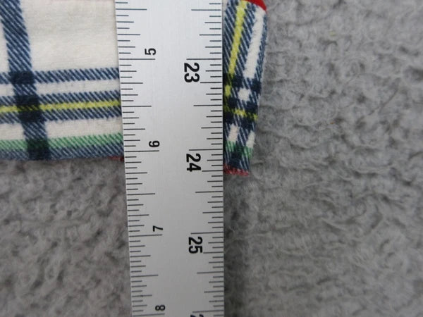 Wondershop Pajama Set Kids Unisex 10/12 Red Plaid Flannel Cozy Lounge Sleepwear