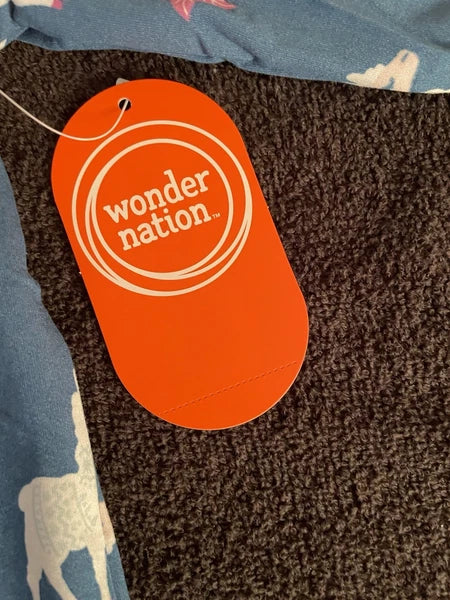 NWT Wonder Nation Girls 2T Llama Pajama Set Long Sleeve Flame Resistant