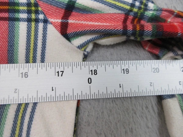 Wondershop Pajama Set Kids Unisex 10/12 Red Plaid Flannel Cozy Lounge Sleepwear