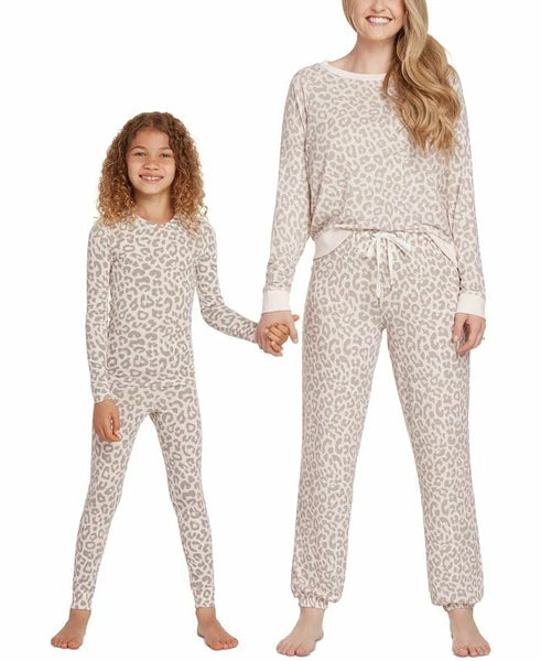 NWT! Honeydew Kids Girls Sz 4 Star Seeker 2pcs Pajama Set Pink Leopard