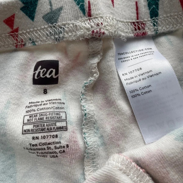 Tea Collection Kids Winter Woodland Pajama Set Size 8