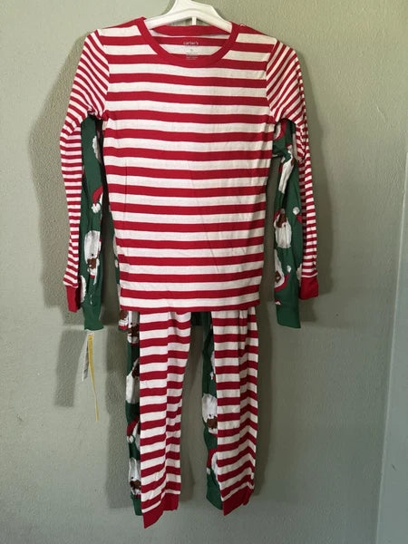 Carter's Just One You Boys' 4pc Pajama Set - Red/Green size 10
