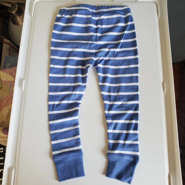 Carters Hippopotamus PJ Set 18 mos Blue White Stripes New With Tag