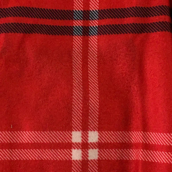 Wondershop Kids Medium (8) Red Plaid Flannel 2 Piece Pajama Set New *Flaw